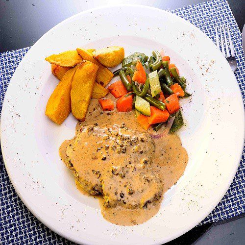 Medaglione alla pepper verdi